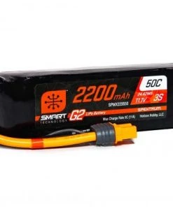 Spektrum 2200Mah 3S 11.1V Smart G2 50C IC3