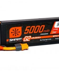 Spektrum 5000Mah 2S 7.4V Smart G2 50C IC3