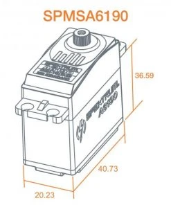 Spektrum A6190 Standard Metal Gear HV Aircraft Servo -Spektrum Sales Shop P SPMSA6190 4