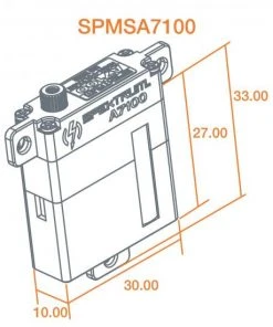 Spektrum A7100 MT/MS Metal Gear HV Wing Servo 9 Spektrum A7100 MT/MS Metal Gear HV Wing Servo -Spektrum Sales Shop P SPMSA7100 4