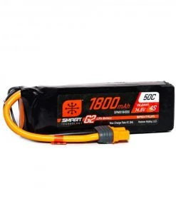 Spektrum 14.8V 1800mAh 4S 50C Smart G2 LiPo Battery: IC3