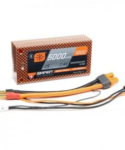 Spektrum Smart Shorty LiPo - 5000mAh 2S 7.4V 100C - 5mm Tubes