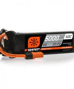 Spektrum 5000mAh 6S 22.2V 50C Smart LiPo Battery IC5