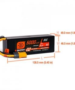 Spektrum 5000Mah 4S 14.8V Smart G2 30C IC5