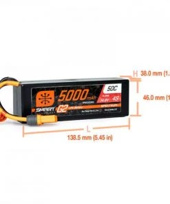 Spektrum 5000Mah 4S 14.8V Smart G2 50C IC5